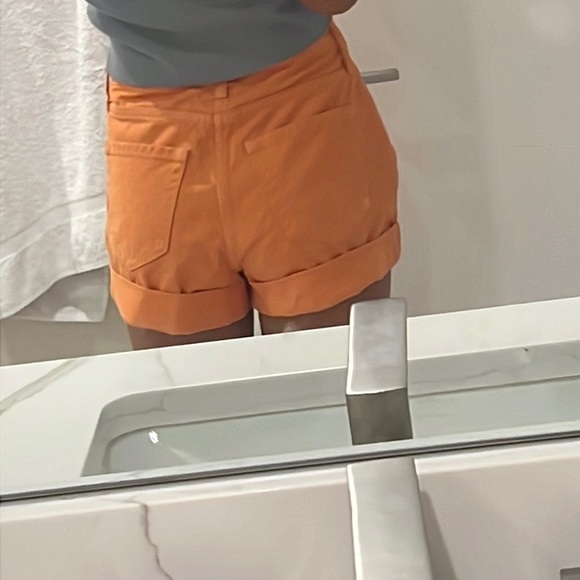 Orange Jean shorts - Picture 6 of 6